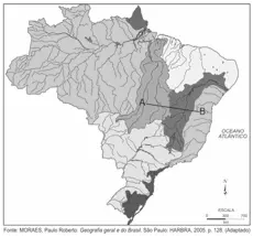 mapa bacias hidrográficas do Brasil exercícios