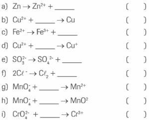 Lista de exercícios números de oxidação e os elétrons