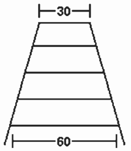 marceneiro constrói escada trapezoidal com 5 degraus