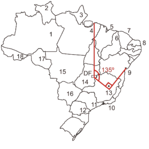 mapa do brasil Geometria Plana