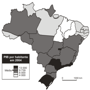 transformações na distribuição das atividades econômicas e da população sobre o território brasileiro