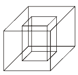 geometria espacial de um porta lápis de madeira