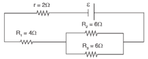 circuito da figura e corrente no resistor