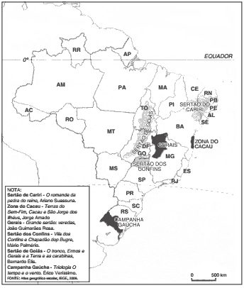 mapas regiões e domínios brasileiros