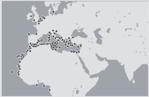 mapa mortes de imigrantes ilegais que tentam chegar à Europa por via marítima