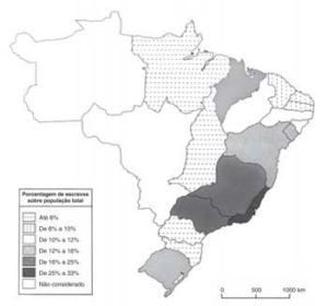 Mapa do Brasil dividido em 5 regiões pelo IBGE