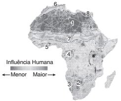 mapa Geografia da África