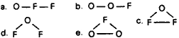 fórmula ligação de oxigênio e flúor