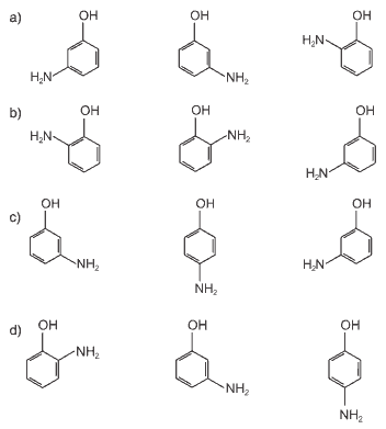 estrutura aminofenóis exercícios