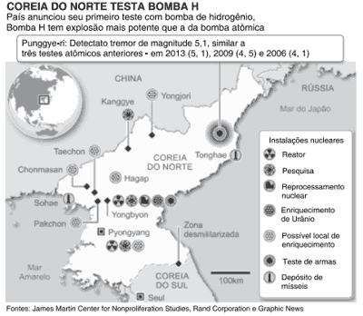 Coreia do norte testa bomba H