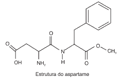 estrutura do aspartame