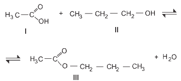 ácido etanoico, propanol-1, etanoato de n-propila
