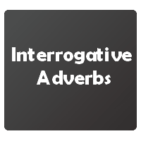 questões sobre Advérbios Interrogativos em Inglês