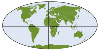 mapa interseção da Linha do Equador com o Meridiano de Greenwich