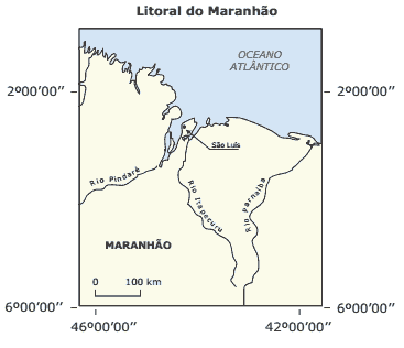 mapa litoral do maranhão