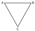posições de um triângulo