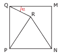 quadrado de um triangulo equilátero