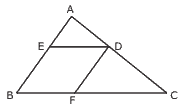 losango inscrito no triângulo ABC