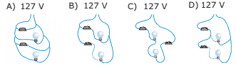 Circuitos Elétricos de duas lâmpadas ligadas por um interruptor