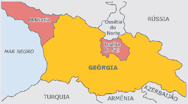 região da europa envolvida em forte tensão no segundo semestre de 2008