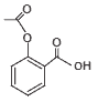 ácido acetilsalicílico estrutura molecular