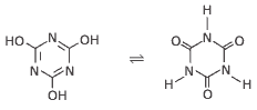 ácido cianúrico duas fórmulas estruturais