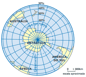 Antártida e áreas oceânicas e continentais periféricas