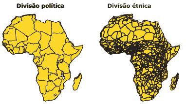 imperialismo exercícios mapa da divisão política e étnica da áfrica
