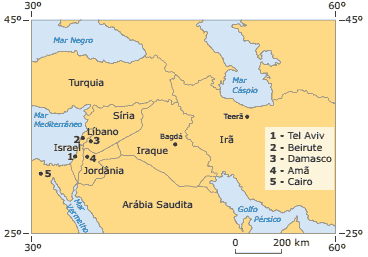 mapa conflitos oriente médio