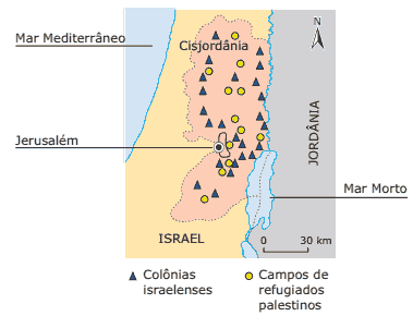 Cisjordânia – Campos de refugiados palestinos e colônias israelenses