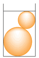 esferas em água Inscrição de Sólidos