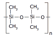 polímero de silicone fórmula estrutural