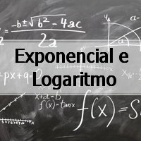 simulado com exercícios de matemática sobre Exponencial e Logaritmo