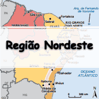 simulado completo de Geografia sobre a Região Nordeste do Brasil