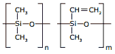 fórmula estrutural borracha metil-vinil-siliconada
