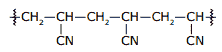 fórmula química da poliacrilonitrila