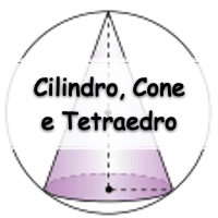 simulado de matemática com gabarito sobre Cilindro, Cone e Tetraedro