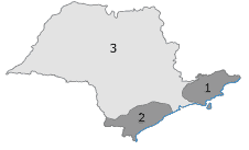 mapa bacias hidrográficas no estado de São Paulo