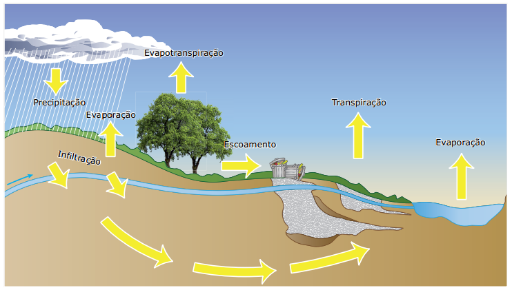Hidrografia: ciclo da água