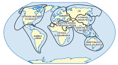 regiões politicas do globo