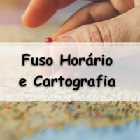 simulado com questões de geografia sobre Fuso Horário e Cartografia