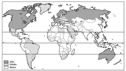 mapa mundo de transição demográfica