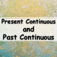Lista de Atividades sobre Present Continuous and Past Continuous Tenses ...