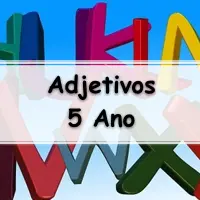 lista com 06 Atividades sobre Adjetivos para o 5 Ano do ensino fundamental