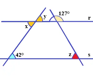 Feixes de Retas Paralelas triângulo