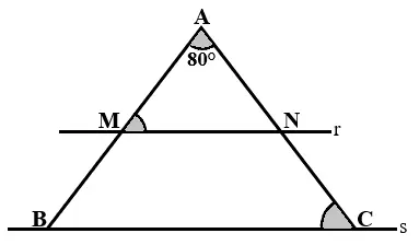exercícios matemática sobre Triângulos isósceles 8 ano