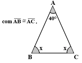 triângulos isósceles 8 ano exercícios