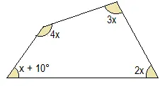 valor do X em quadrilateros exercícios