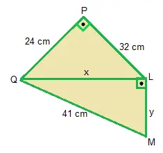 simulado sobre Teorema de Pitágoras no Quadrado, Retângulo, Triângulo e Trapézio com gabarito