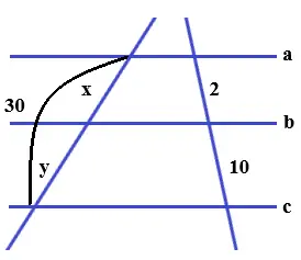 exercícios sobre Teorema de Tales Feixe de Retas Paralelas e Transversal para o 9° Ano do ensino fundamental com as respostas
